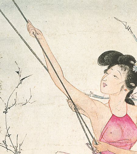 河东-胡也佛的仕女画和最知名的金瓶梅秘戏图